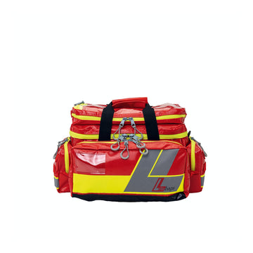 Lifebag M Notfalltasche rot – leer mit Front-, Seiten- und Deckelfach